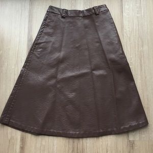 H&M Vegan Leather Skirt