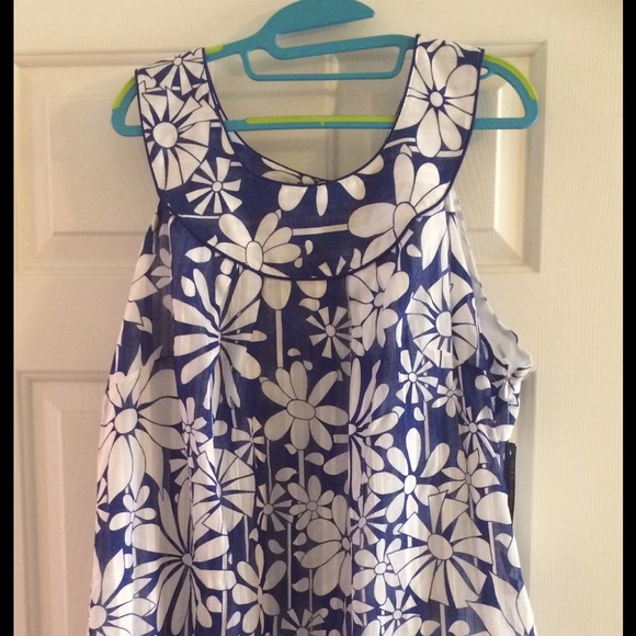 Dress, Sz 20, Blue and white flowers