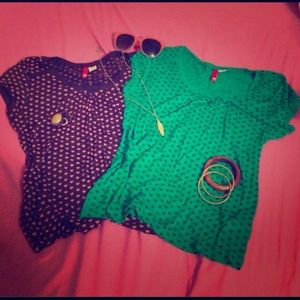 Two lightweight t-shirts, never worn