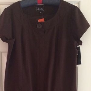 Dress, Brown, Sz 18, pockets