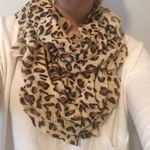 Leopard print scarf