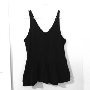 Express black peplum tank.