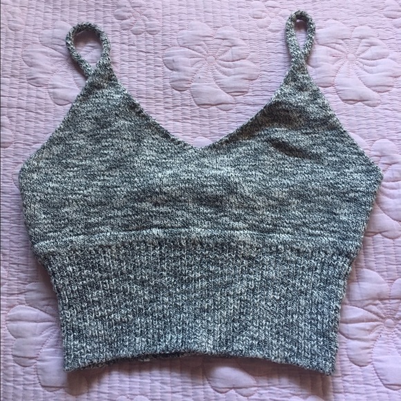❌SOLD❌Grey Crop Top