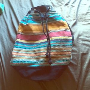 Bohemian style beach backpack/bag/purse