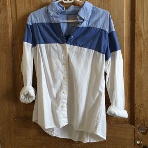 Banana Republic colorblock Oxford shirt