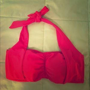Red plus size bikini top