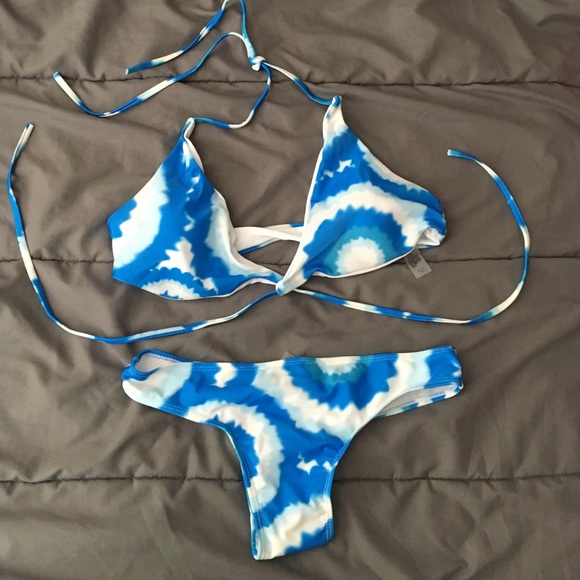 Tie dye bathing suit
