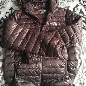 North Face thin puffer jacket