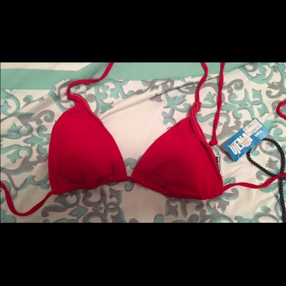 Red bikini top