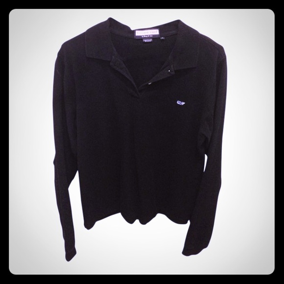 Vineyard Vines Black polo (cover shot is shirt )