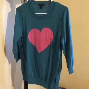 Jcrew Heart Sweater
