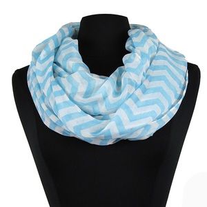 Chevron Zig Zag Striped Infinity Scarf