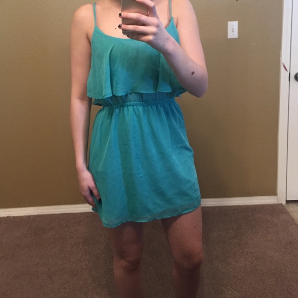 Teal dress