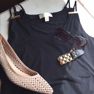 Michael Kors black stretch top