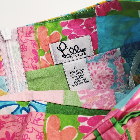 🎉 LILLY PULITZER Rainbow Patch Skort - Picture 4 of 4