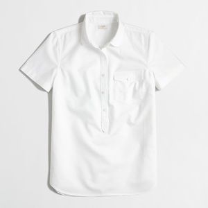 J. Crew Factory | Short-sleeve Oxford Popover