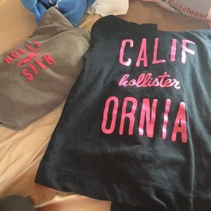 Two hollister sweatshirts like new xs small cute