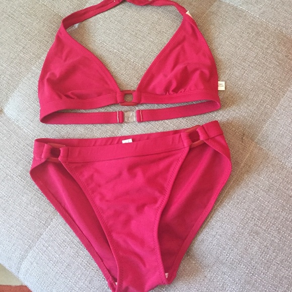 Red tankini swimsuit - Picture 1 of 3