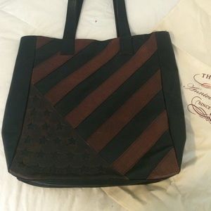 ON HOLD Frye American Flag Leather Tote