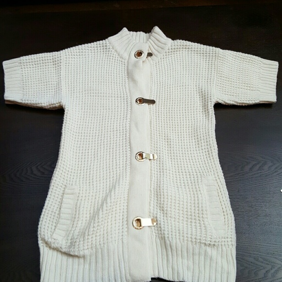 Michael Kors Off White Sweater Cardigan M NWD