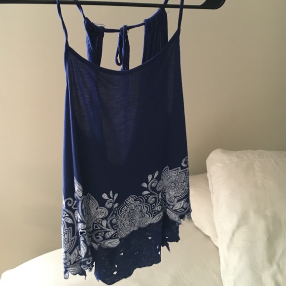 Cute blue summer top