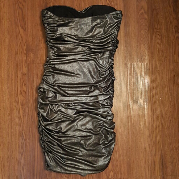 DONATED* Metallic Strapless Dress - Picture 3 of 3
