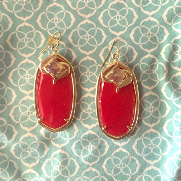 Kendra Scott Gabby Earrings In Red Fire