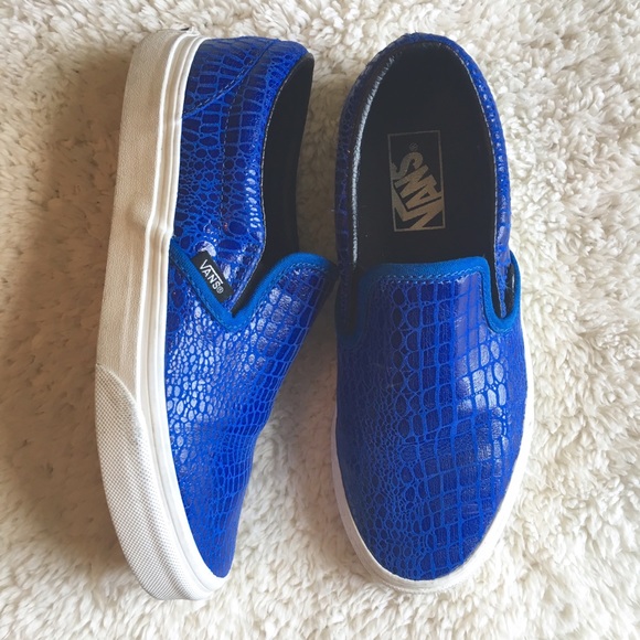 Snakeskin Slip On Vans