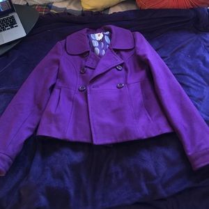Gently worn Purple Peacoat