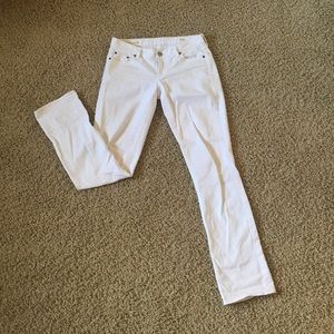 White j crew matchstick jeans