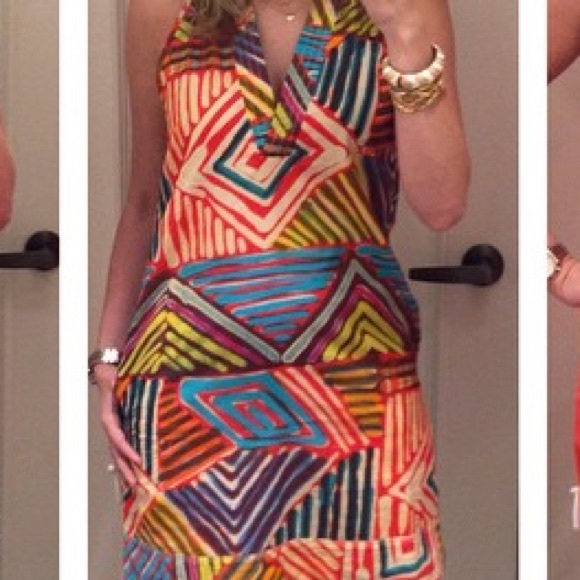 ISO geo brushstroke dress 000/00/0p