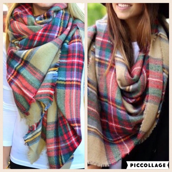 Zara Inspired Plaid Blanket Scarf