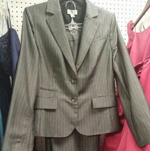 Ann Taylor Loft Pin Strip Suit