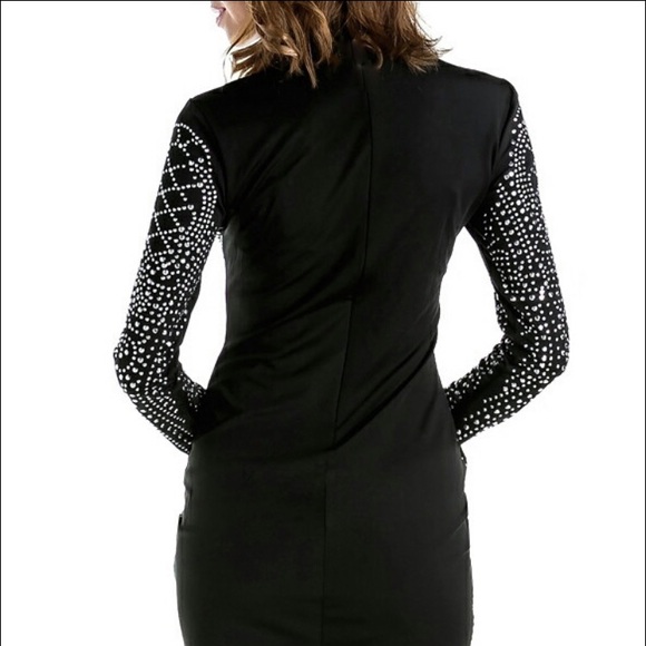 Sale! Studded Long Sleeve Dress - Picture 2 of 4