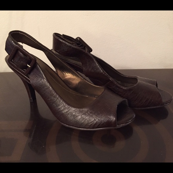 Kenneth Cole Reaction Brown Slingback Heels