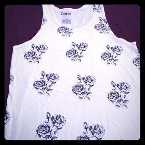 Bar III Rose Print Tank top