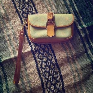 Dooney and Bourke baby blue wristlet