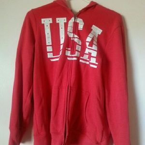 USA zip up hoodie
