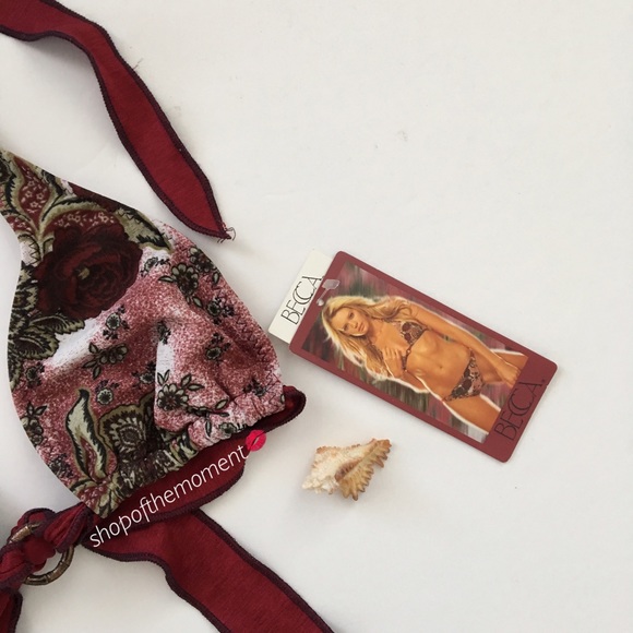 🌹🆕 Becca ♡ String Bikini Top ♡ Roses + Ivy - Picture 3 of 8