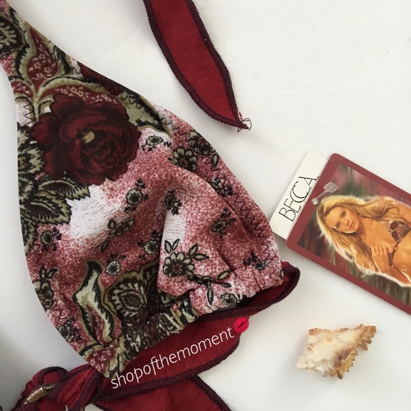 🌹🆕 Becca ♡ String Bikini Top ♡ Roses + Ivy - Picture 4 of 8