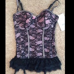 Seven Til Midnight - Victorian Lace Bustier Sz XL