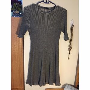 Grey ribbed Zara dress