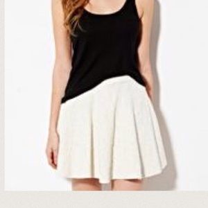 Cream Colored American Rag Skater Skirt