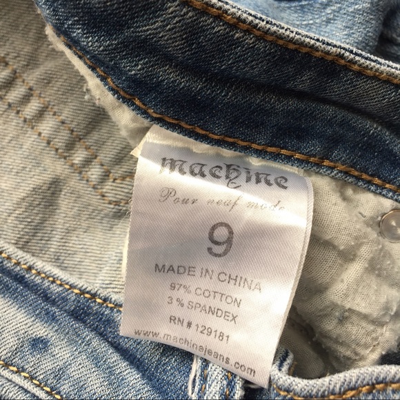 Machine brand ripped distressed jeans - Picture 2 of 3