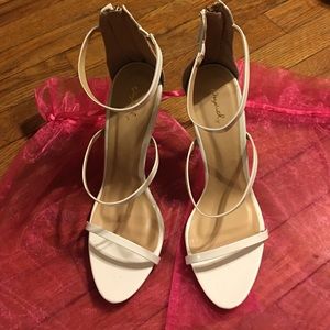 Brand New White Strappy Heels