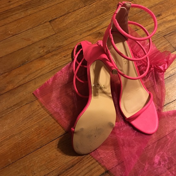 Pink Strappy Heels *Worn Once* 🌺 - Picture 2 of 4