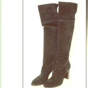 New Michael Kors Womens 9.5 Black Suede OTK Boots