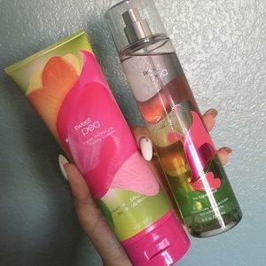 Bath and Body Works Sweet Pea Body Cream and Mist