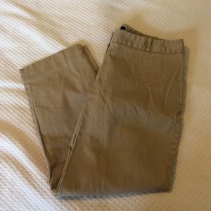 Talbots khaki capris