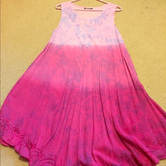 MIDI pink dress - Picture 1 of 2